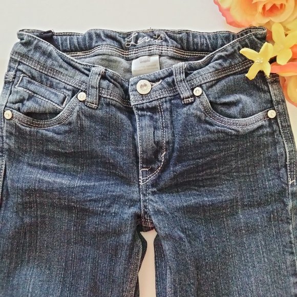 Levi's Girls Straight Leg Size 10 Bling - Picture 3 of 8